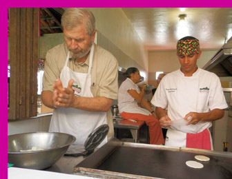 Richard making sopes at El Arrayan, Puerto Vallarta, Mexico - photo by Luxury Experience