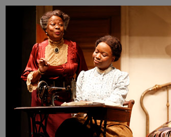 Aleta Mitchell, Nikki E. Walker - Intimate Apperal - Westport Playhouse - Photo by Rosegg