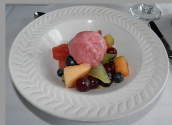 Cape Cod Central Railroad - Sorbet and Fresh Fruit - Hyannis, MA - photo by Luxury Experience