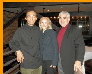 Chef Michael Williams, Debra Argen, Edward at Winston restauranant, Mt. Kisco, NY - Photo by Luxury Experience