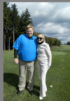Eric Lorenzetti and Debra Argen on Shenendoah Golf Course, Verona, NY, USA - photo by Luxury Experience