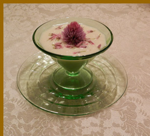 Luxury Experience - Spirited Vichyssoise with Chive Blossoms - photo by Luxury Experience