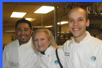 Chef Gese, Debra Argen, and Chef John  - photo by Luxury Experience  