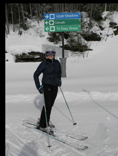 Skiing Stowe Mountain - Debra C. Argen  - photo by Luxury Experience