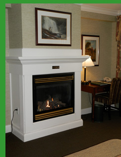 Guestroom Fireplace  - Stoweflake Mountain Resort - photo by Luxury Experience