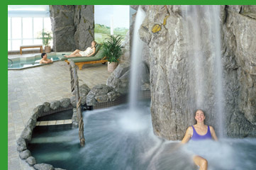 Spa at Stoweflake, Stowe, VT, USA - Bingham Hydrotherapy Waterfall