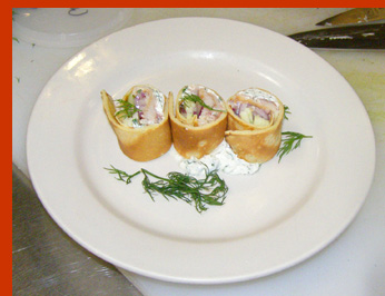 Smoked Trout Crepes - New York Culinary Experience - photo by Luxury Experience