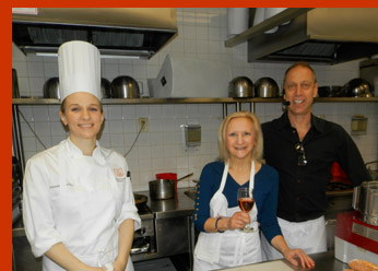 Chef David Lebovits, Lindsay Busaniche, Debra Argen - International Culinary Cener - Photo by Luxury Experience