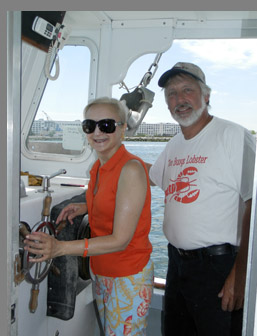 Debra Argen and Captain Wes Penney- photo by Luxury Experience