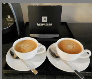 Nespresso Coffee in room - Battery Wharf Hotel, Boston, Massachusetts, USA - photo by Luxury Experience