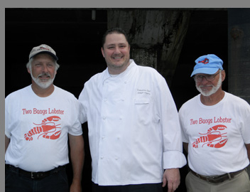 Wes Penney, Chef Adamo, Fred Penney - Lobster Excursion -Boston Harbor - Photo by Luxury Experience - 