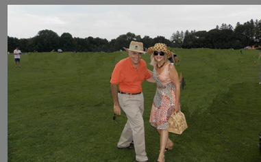 Stomping Divots at Polo Match - Edward F. Nesta & Debra C. Argen  - photo by Luxury Experience