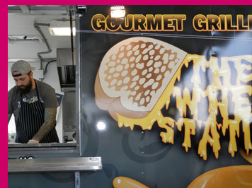 Grilled gourmet cheese sandwiches - The Whey Station - photo by Luxury Experience