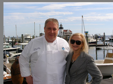 Chef John Cortesi, Debra C. Argen - Fresh Salt Restaurant - photo by Luxury Experience