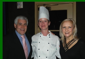 Chef Meredith Flavin, Edward F. Nesta, Debra C. Argen - photo by Luxury Experience