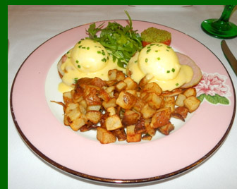 Eggs Benedict - The Greenbrier Resort - photo by Luxury Experience