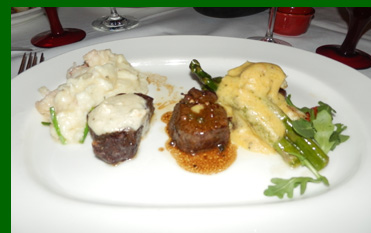 Prime 44 West - Filet Trio - The Greenbrier, White Sulphur Springs - photo by Luxury Experience