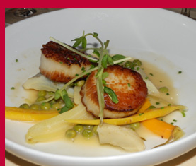 Pan Roasted Sea Scallops -photo by Luxury Experience 