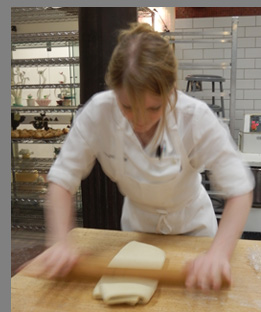 Baker Ellie Pegler crossiant dough and beurrage - photo by Luxury Experience