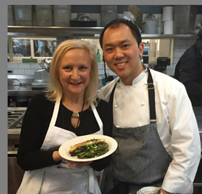 Chef Chung Chow and Debra Argen - Photo by Luxury Experience