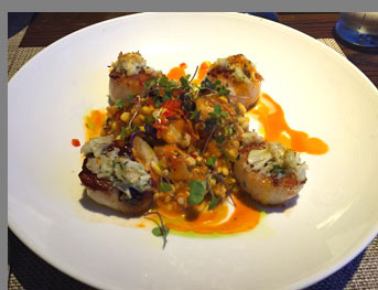 Seared Diver Scallops -Fresh Salt - Saybrook, CT - photo by Luxury Experience 