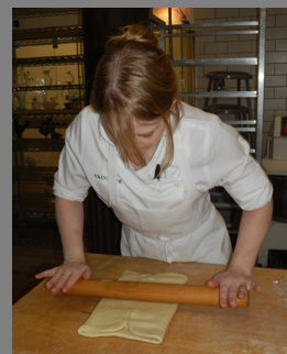 Baker Ellie Pegler crossiant dough and beurrage - photo by Luxury Experience