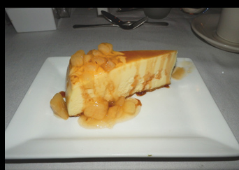 Cheese Cake - Essex Clipper Dinner Train - photo by Luxury Experience