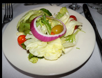 Salad - Essex Clipper Dinner Train - photo by Luxury Experience