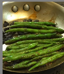 Cooking Green Beans - photo by Luxury Experience