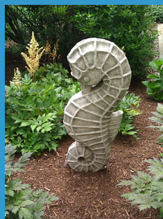 Seahorse Sculpture - Saybrook Point Inn & Spa, Old Saybrook, CT, USA - photo by Luxury Experience