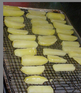 Potato chips ready to be deep fried - Chef Paul Liebrandt - New York Culinary Experience - photo by Luxury Experience