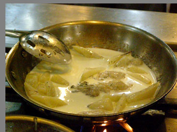 Oysters in milk bath - Chef Kerry Hefferman - NYCE - photo by Luxury Experience