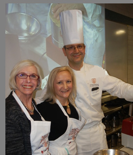 Nancy Stone, Debra C. Argen,Chef Bauer of ICC - NYCE - photo by Luxury Experience
