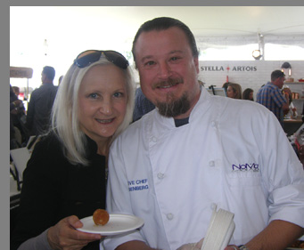 Chef Bill Rosenberg, Debra C. Argen -- Greenwich WIne Food Festiaval - Photo by Luxury Experience 
