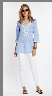 Lexi Periwinkle Tunic -Sulu Collection