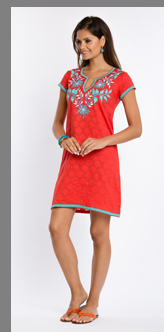 Summer Red Dress - Sulu Collection