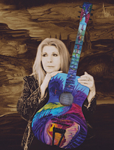 Annie Haslam - Rainforest Painted Guitar