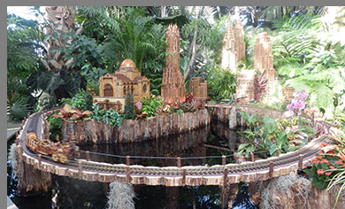 Chysler Building - New York Botanical Garden - The Holiday Train Show - photo by Luxury Experience