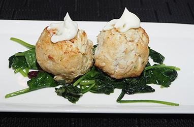 Crab Cakes -- Juniper at Fairmont Washington DC - photo by Luxury Experience 