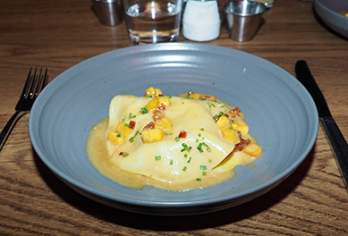 Lobster Raviolo - The Boathouse - Kennebunkport, ME- photo by Luxury Experience
