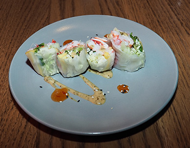 Lobster Spirng rolls - Boathouse Kennebunkport, ME - Photo by Luxury Experience