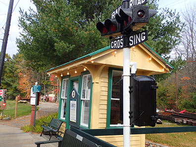 Waiting Shelter - Seashore Trolley Museum, Kennebunkport, Maine - photo by Luxury Experience
