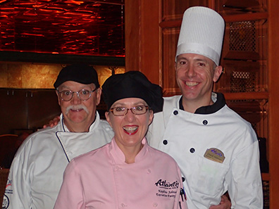 Chef Clay Slieff, Pastry Chef Kayline Johnson, Chef David Holman - Bistro Napa - Atlantis Casino Resort Spa - photo by Luxury Experience