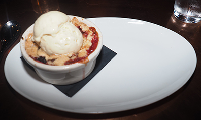 Fruit Oatmeal Cobbler - Revival Kitchen and Bar - Concord, NH - photo by Luxury Experience