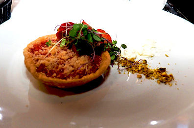 Strawberry Rhubarb Tartlet - Granite Restaurant - photo by Luxury Experience