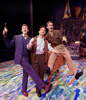 Westchester Broadway Theatre - An American in Paris - Johnathan Young, Brandon Haagenson, Tommaso Antico - photo by John Vecchiolla