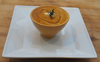 Luxury Experience Butternut Squash soup with Siera Norte White Whiskey - photo by Luxury Experience