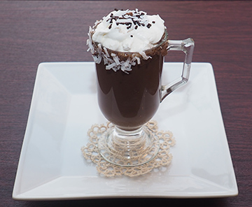 Luxury Experience Hot Choco-Coco-Loco with Siera Norte White Whiskey - photo by Luxury Experience