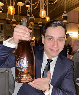 Champagne Baron de Rothschild Rose - Kosher Wine Dinner - The Fulton NYC - photo by Luxury Experience