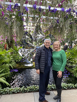 Edward F. Nesta & Debra C. Argen - New York Botanical Garden Orchid Show 2020 - photo by Luxury Experience